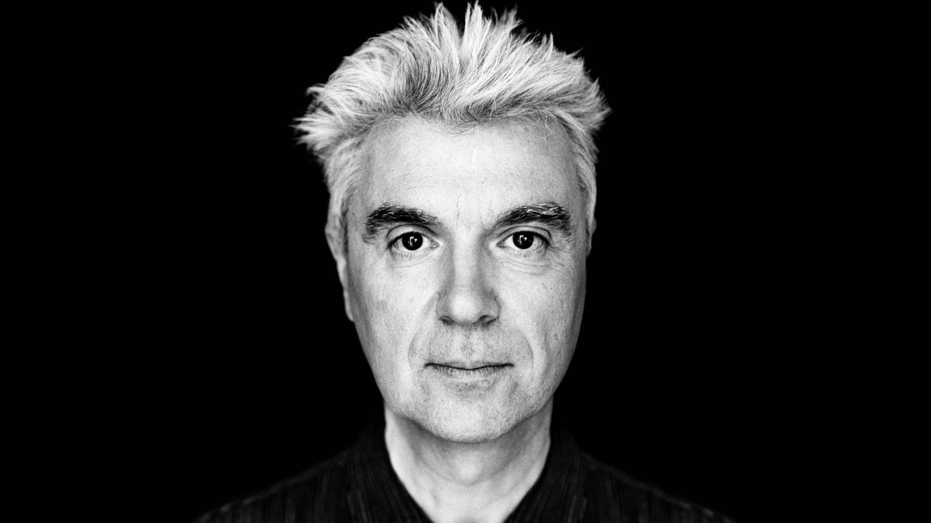 David Byrne Black And White Profile Photography