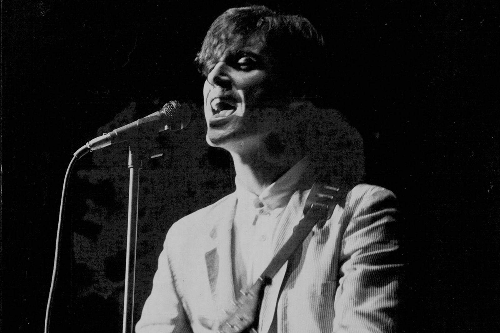 David Byrne Singing Black And White Photography