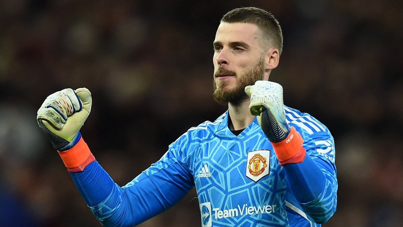 David De Gea Clenched Fists Background