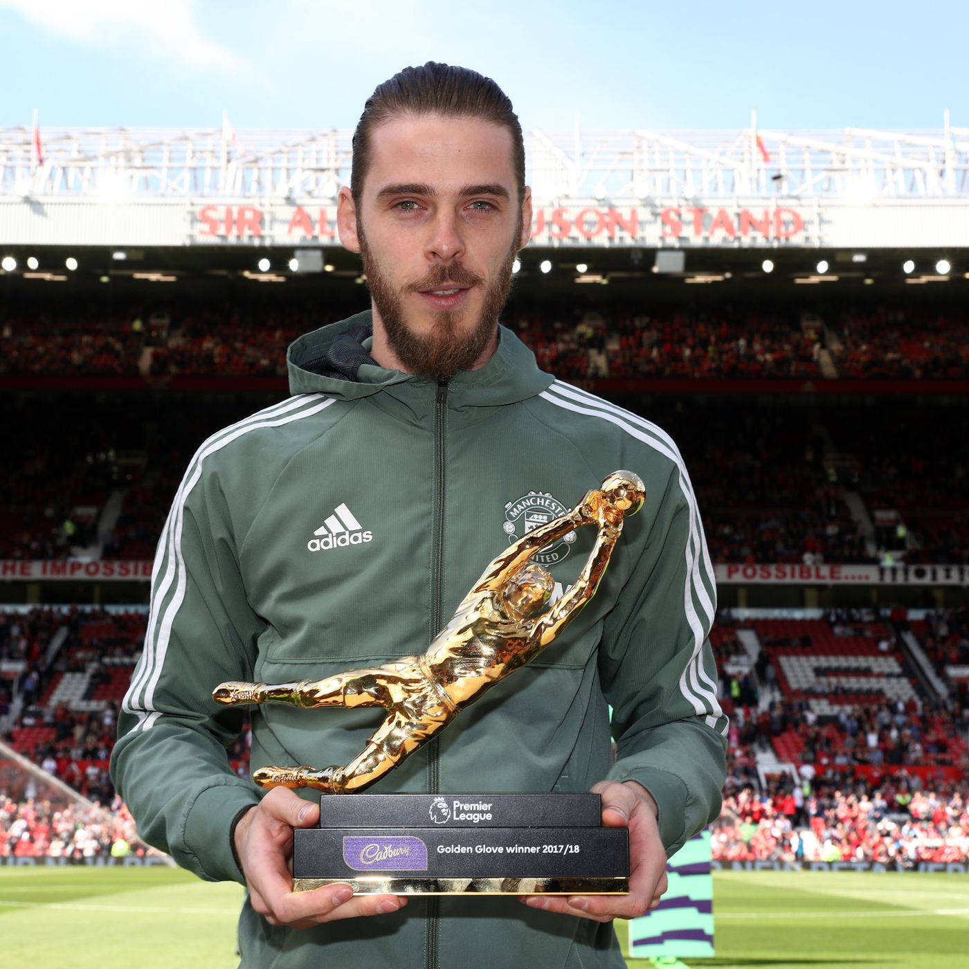 David De Gea Golden Glove Trophy Background