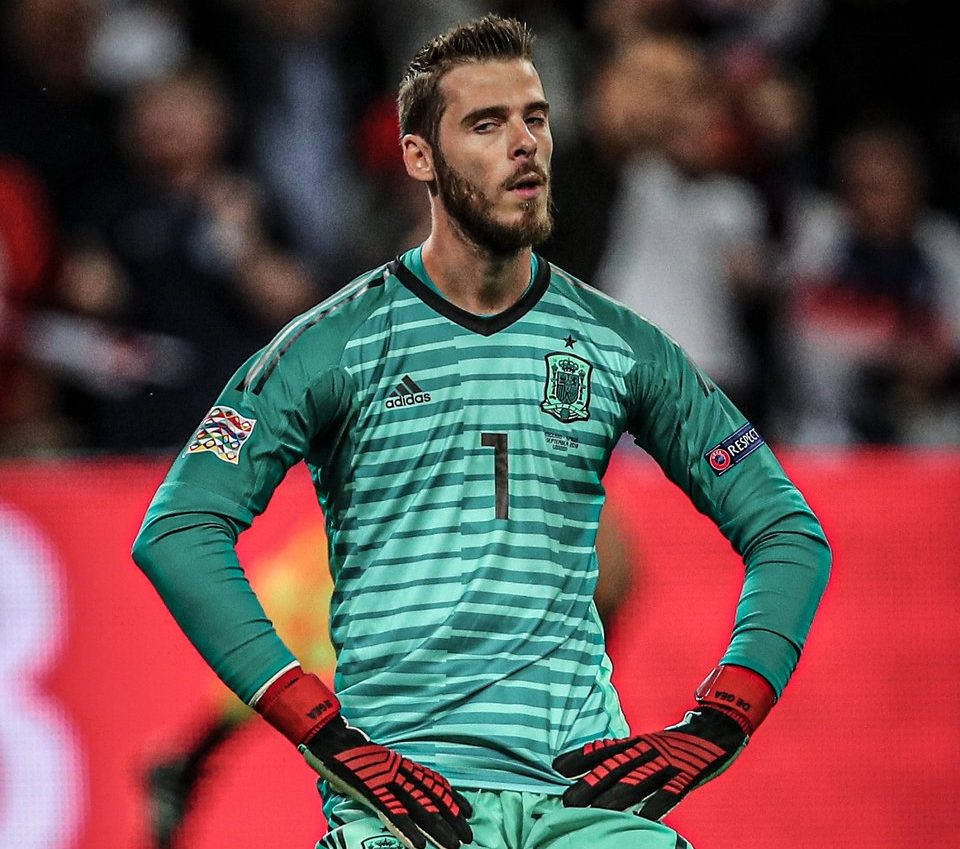 David De Gea In Green Spanish Jersey