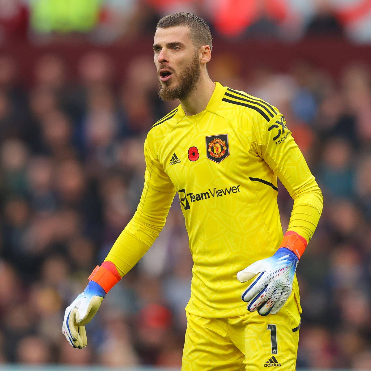 David De Gea Playing For Manchester United Background