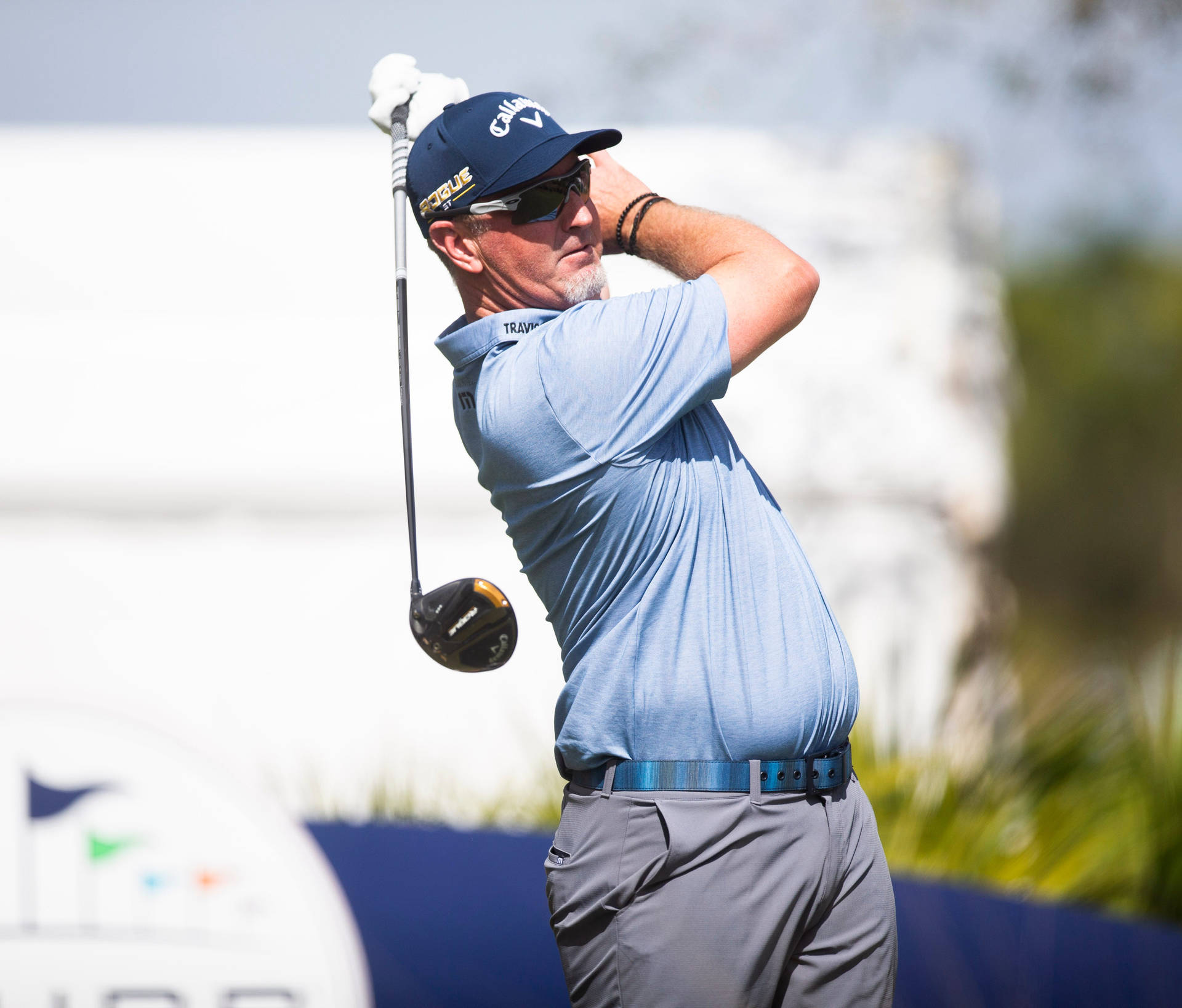 David Duval In Light Blue Shirt