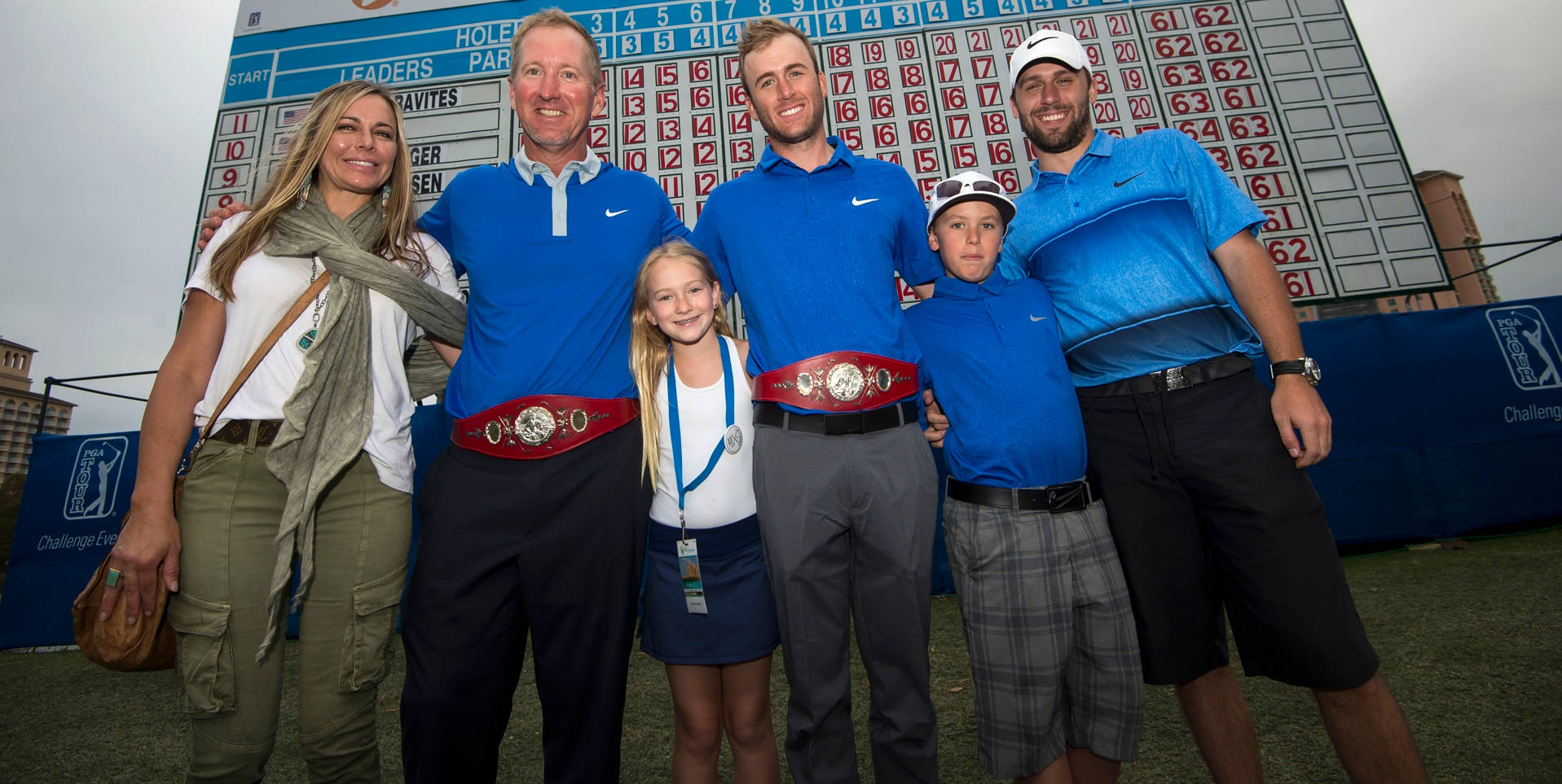 David Duval With Wife And Kids Background