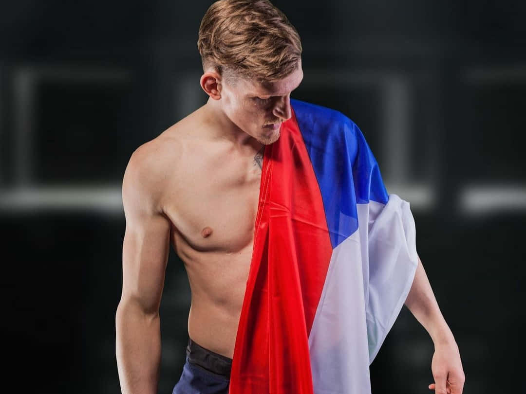 David Dvořák With Czech Flag Background