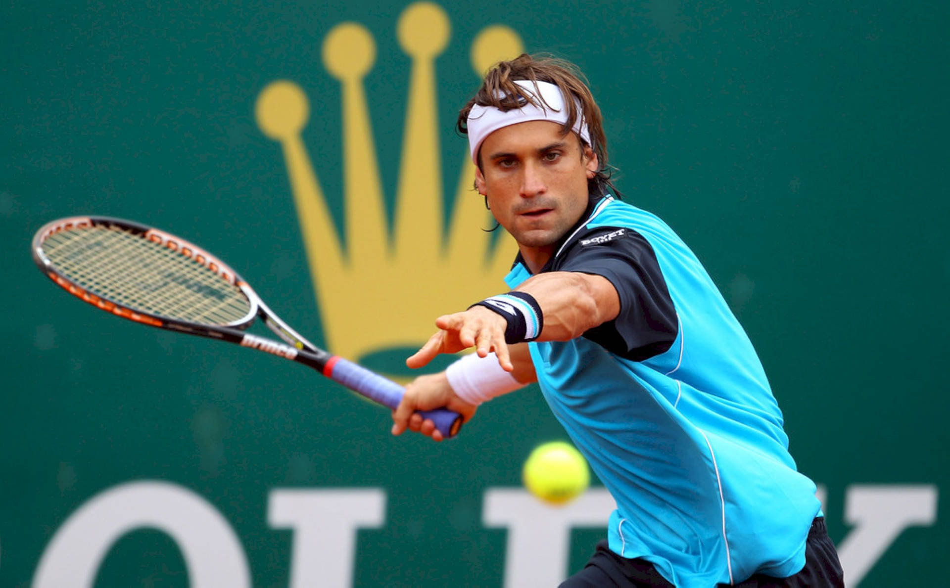 David Ferrer Focused Eyes Background