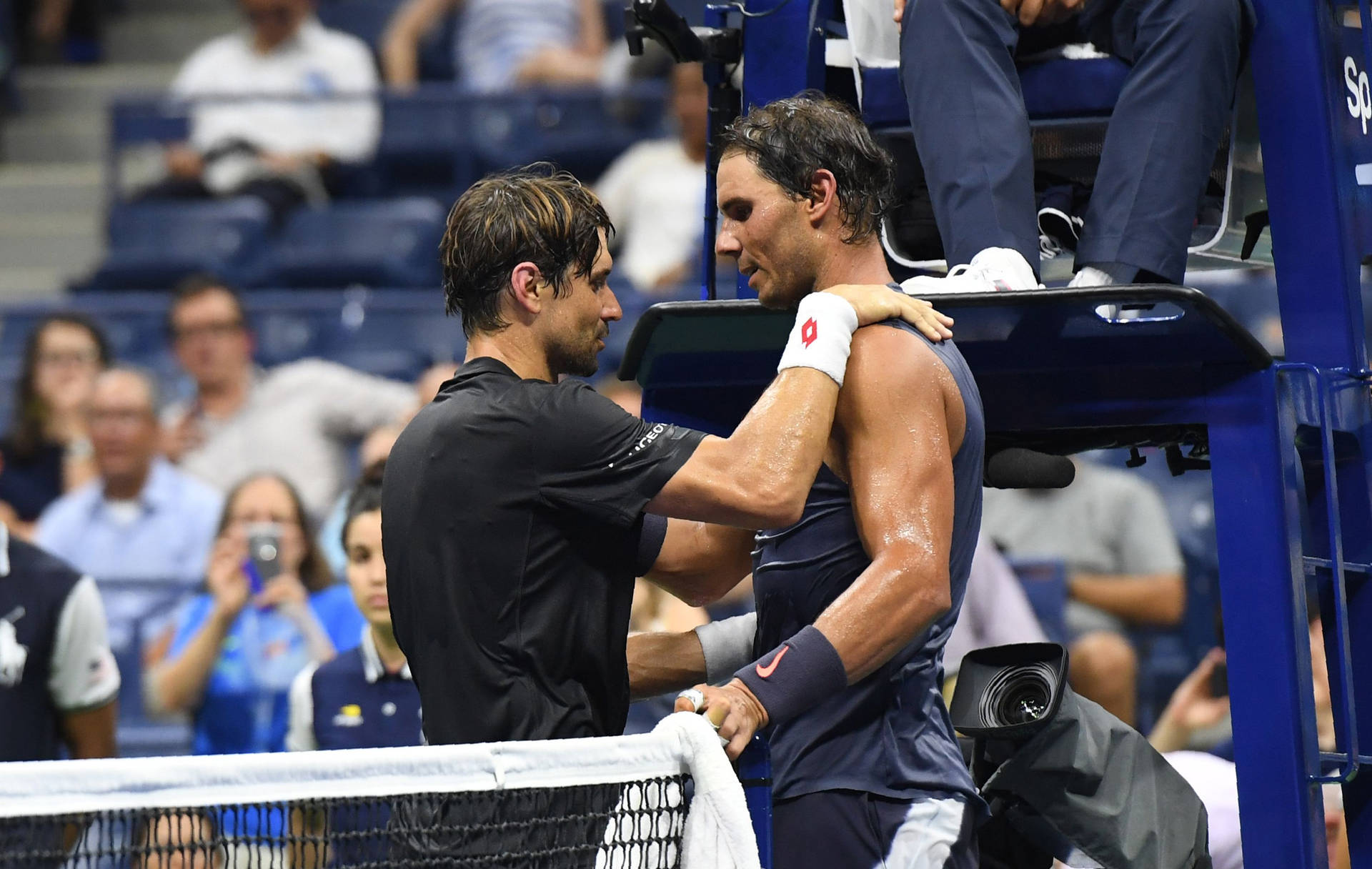 David Ferrer Rafael Nadal After Game