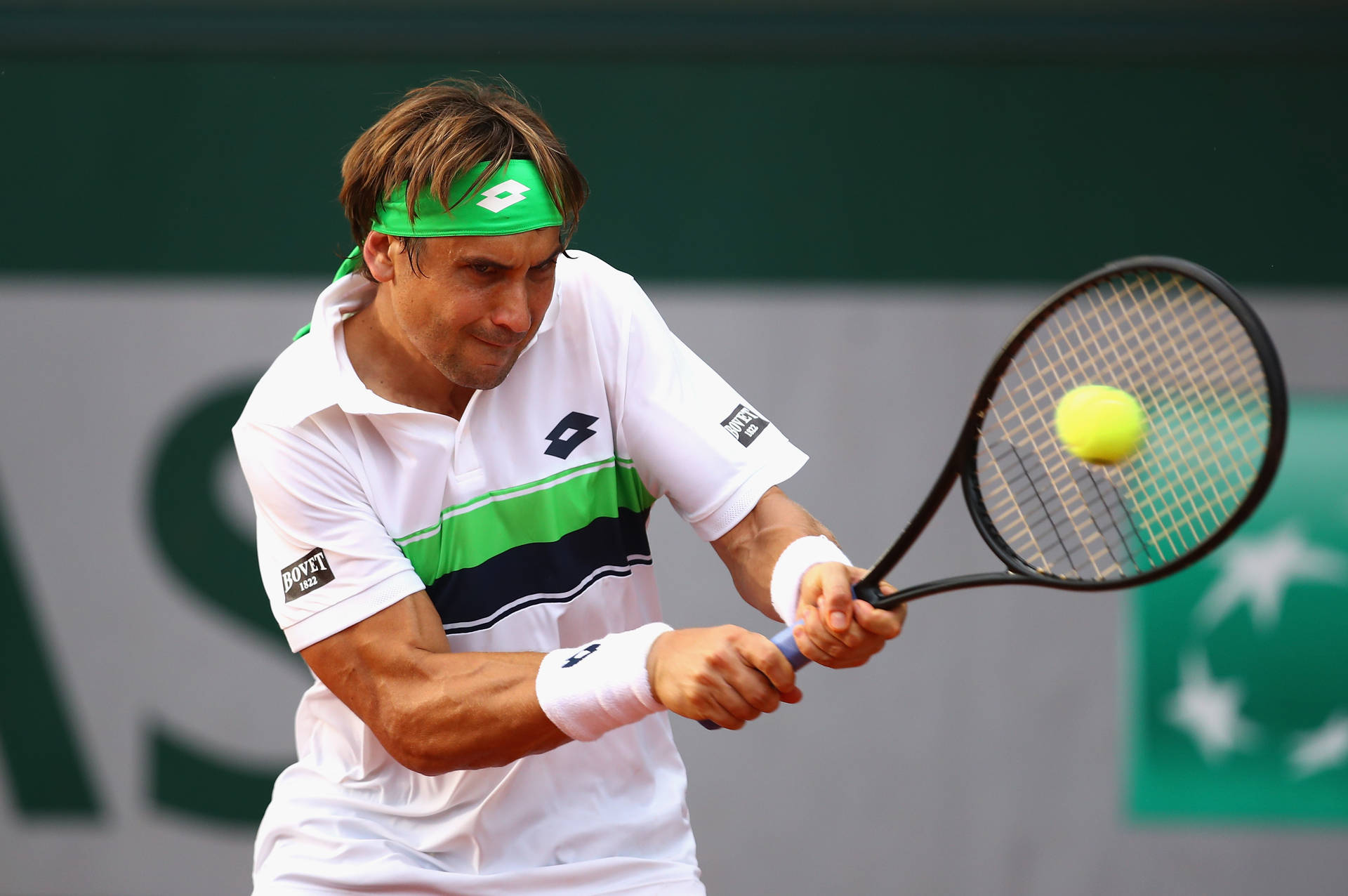 David Ferrer Scrunched Up Face Background