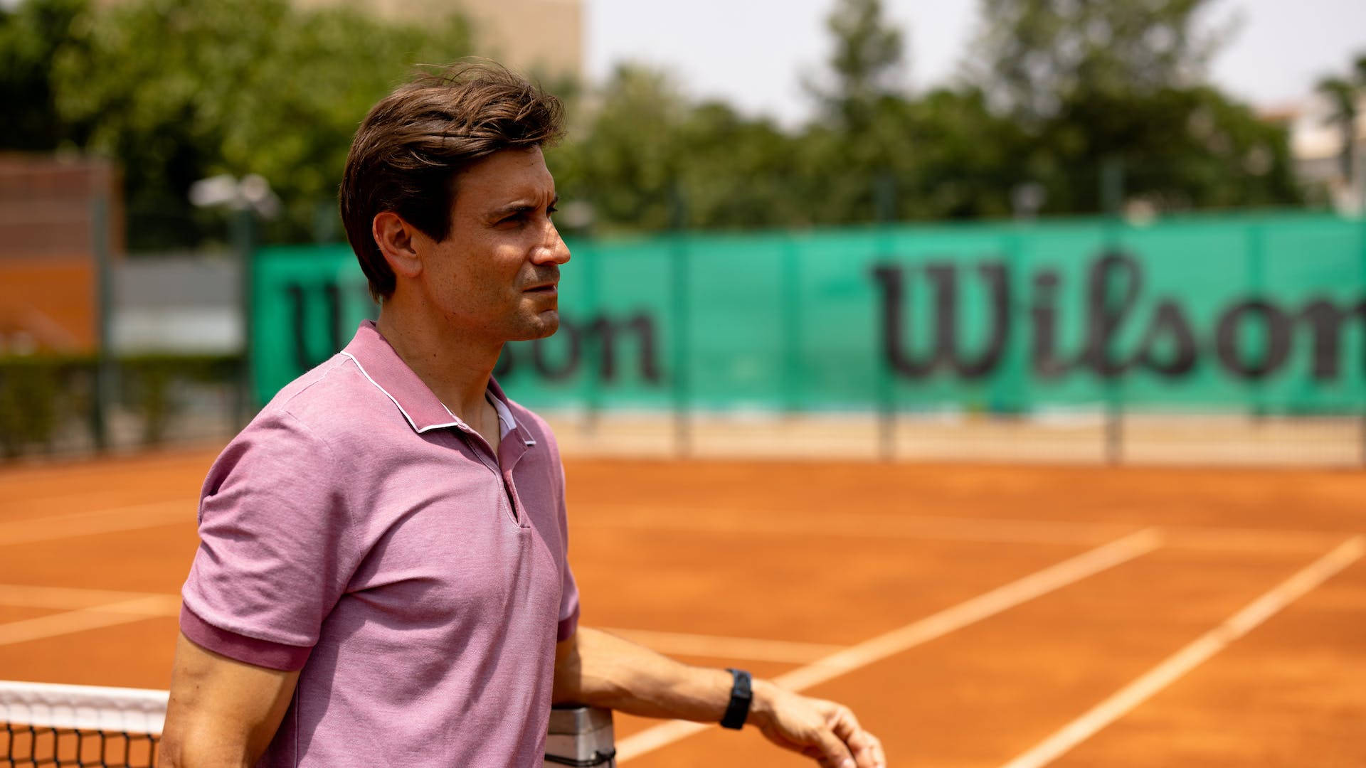 David Ferrer Showcasing Casual Style Background