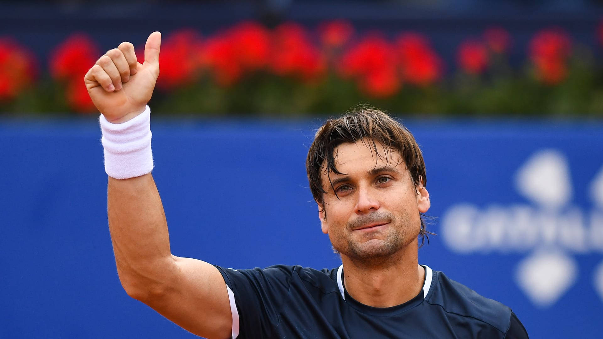 David Ferrer Thumbs Up