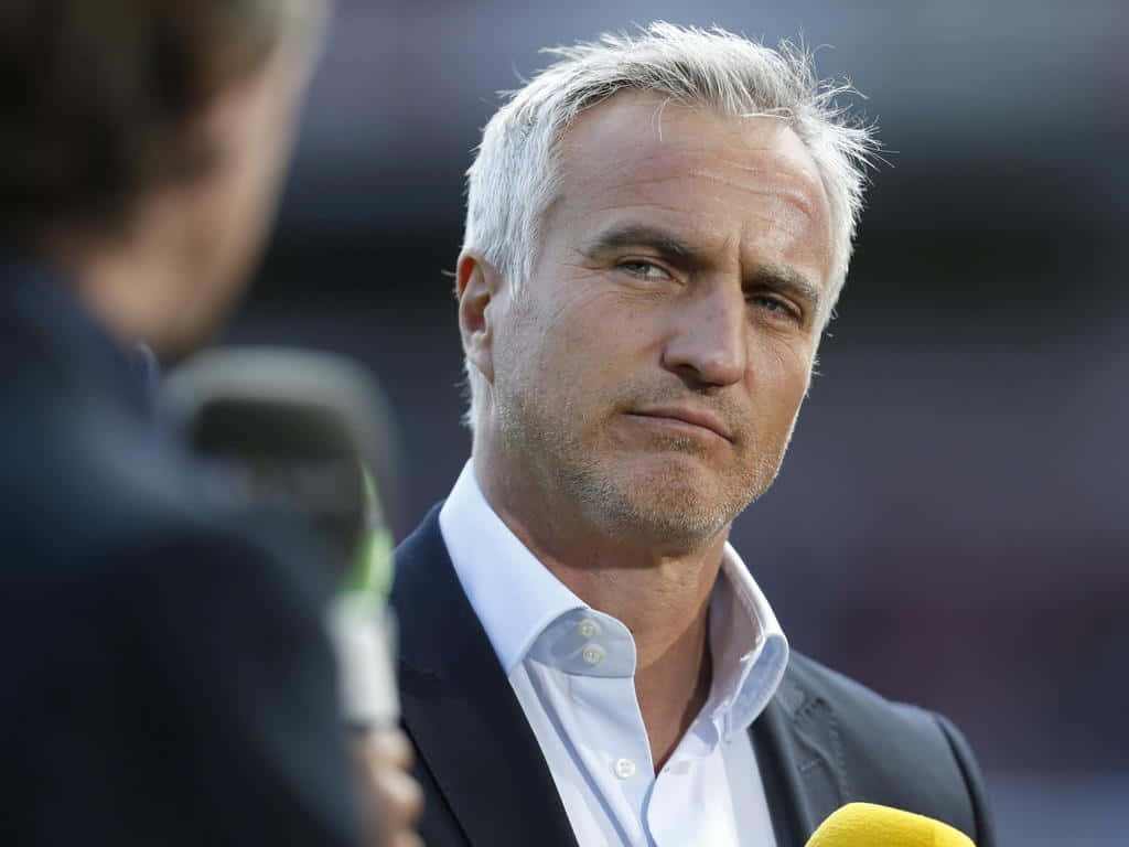 David Ginola Curious Reaction Candid Photography Background