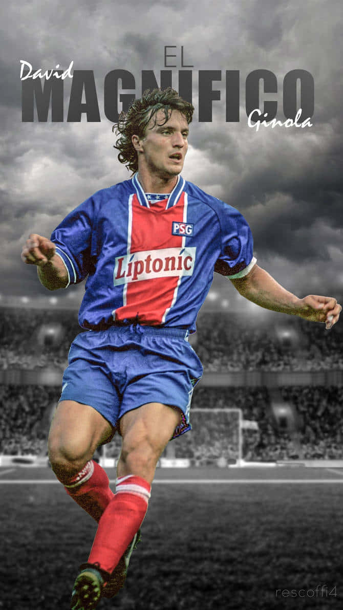 David Ginola El Magnifico Football Player Background