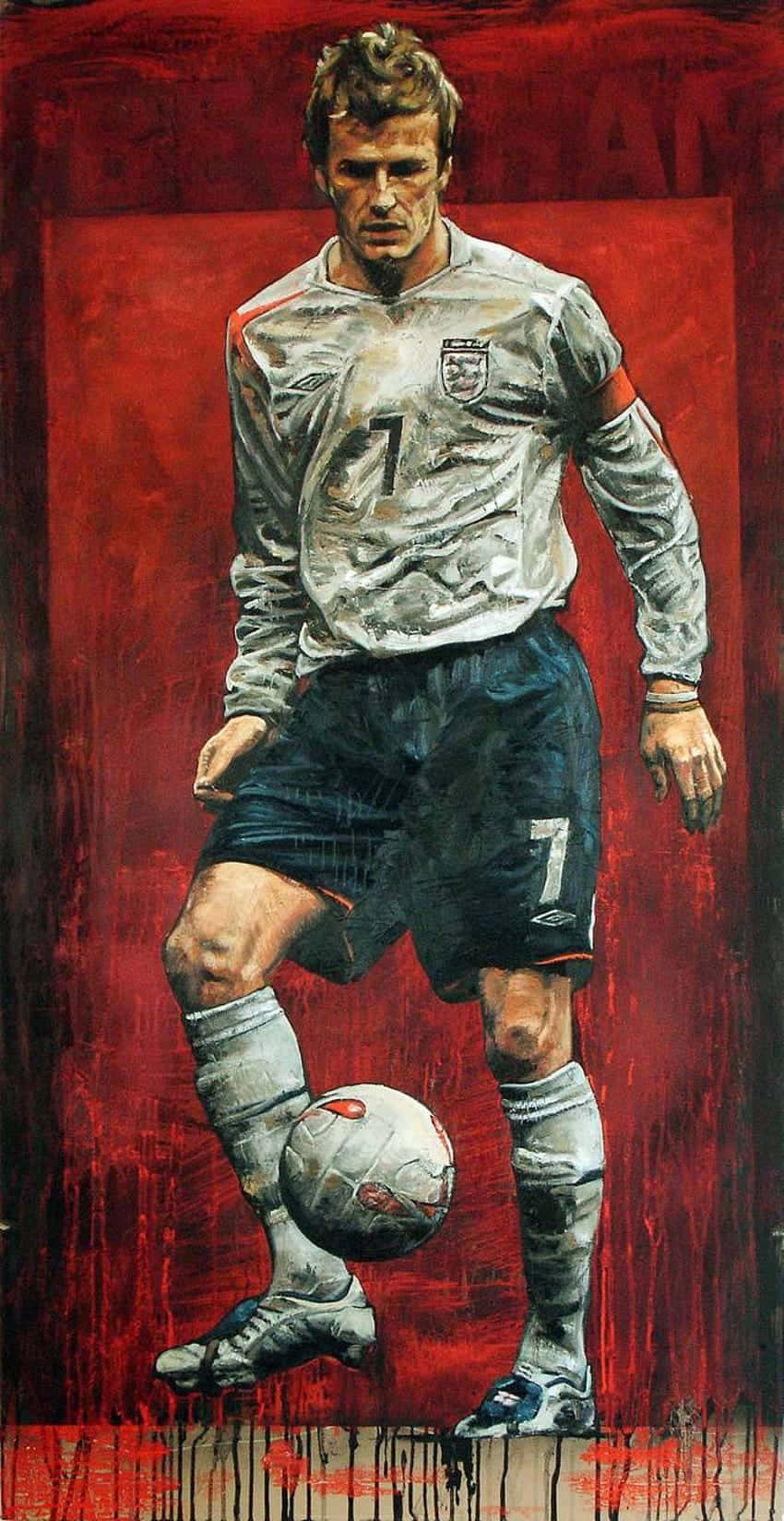 David Ginola Football Digital Art Background