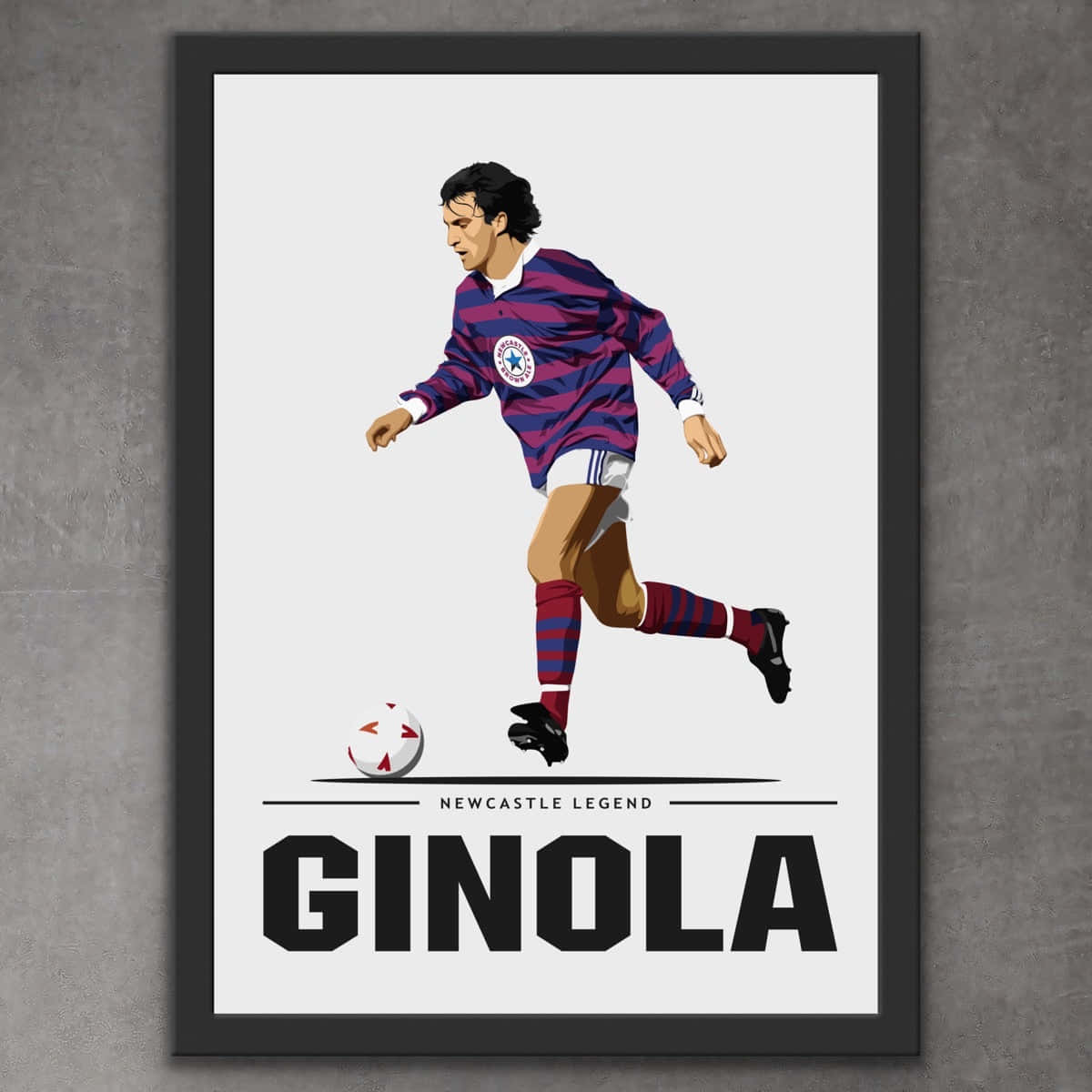 David Ginola Football Framed Photography Background