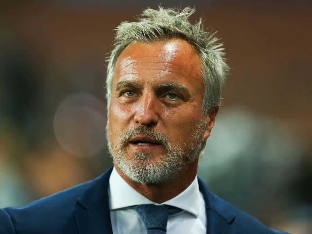 David Ginola Formal Suit Close Up Photography Background