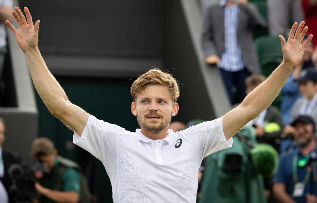 David Goffin Raising Arms Background