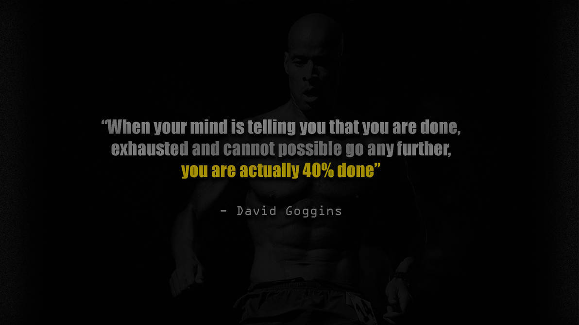 David Goggins Hard Work Quote Background