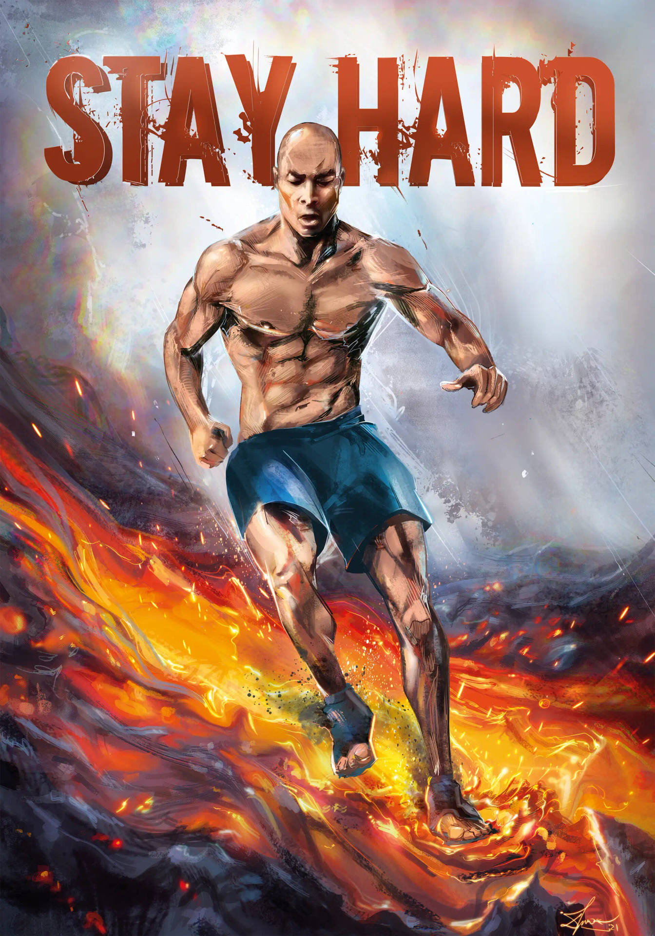 David Goggins Inspiring Artwork