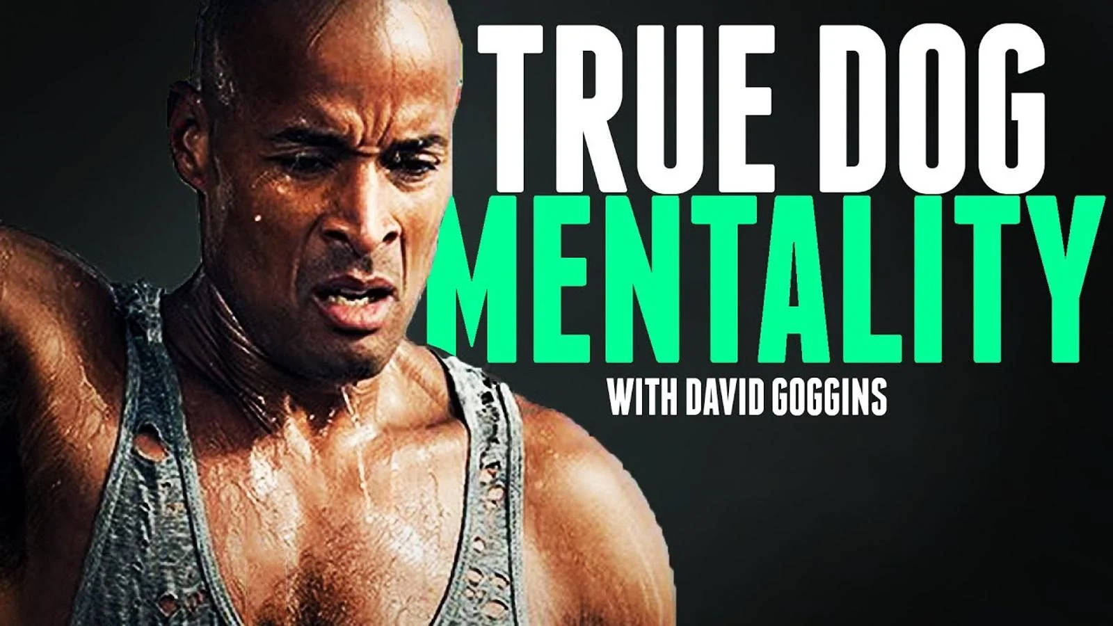 David Goggins With Thinking Background