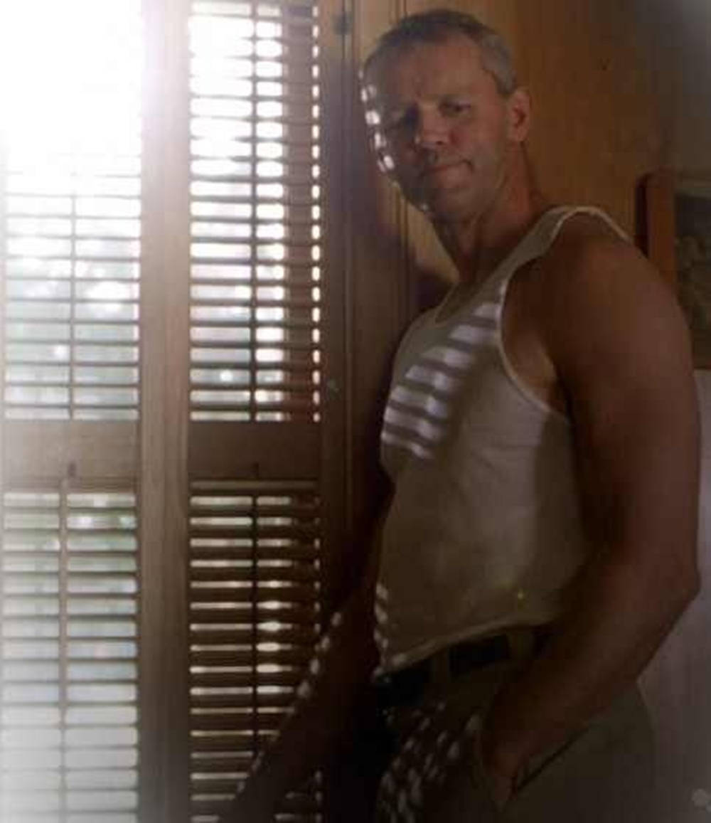 David Morse In White Tank Top