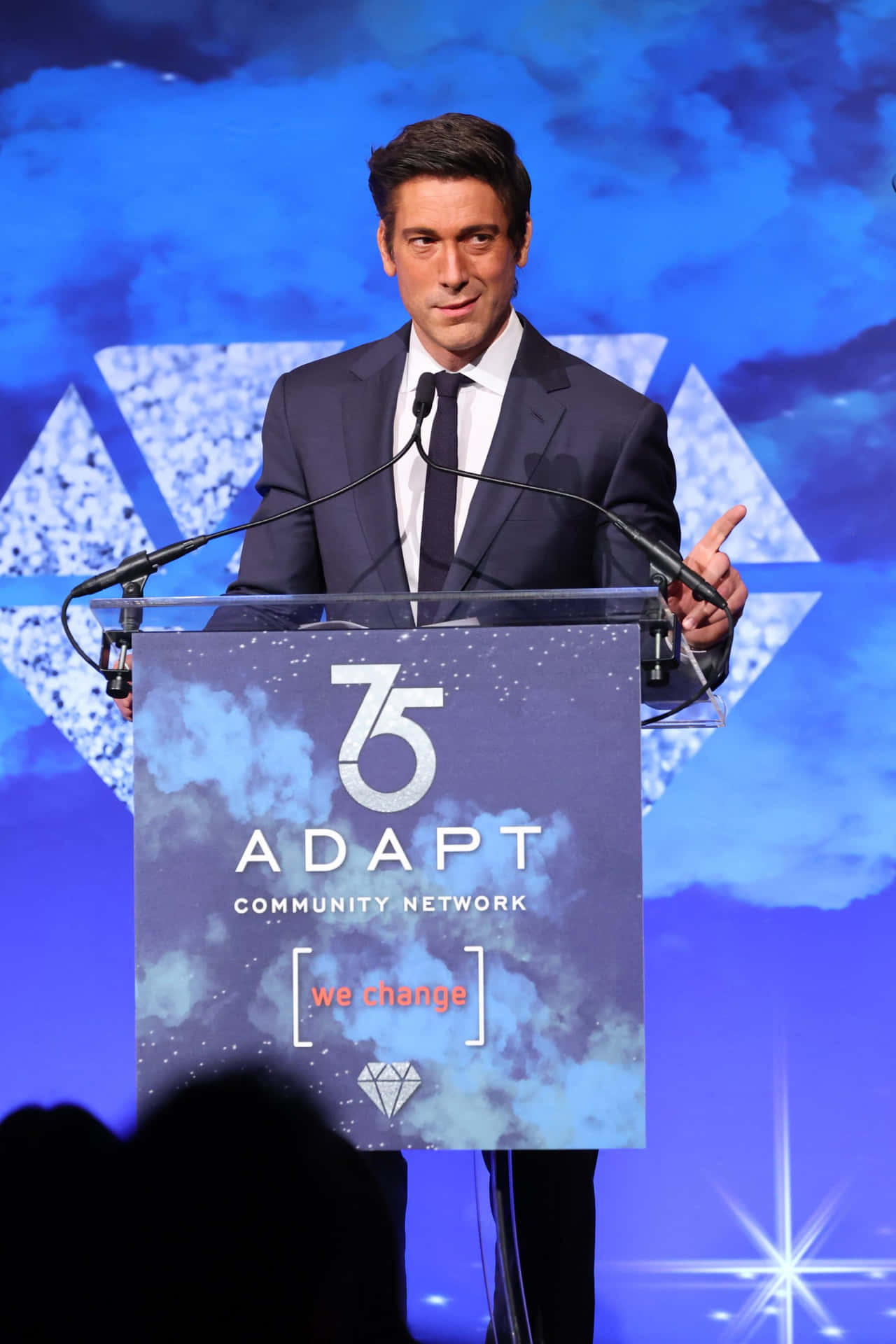 David Muir At Adapt Leadership Awards Background