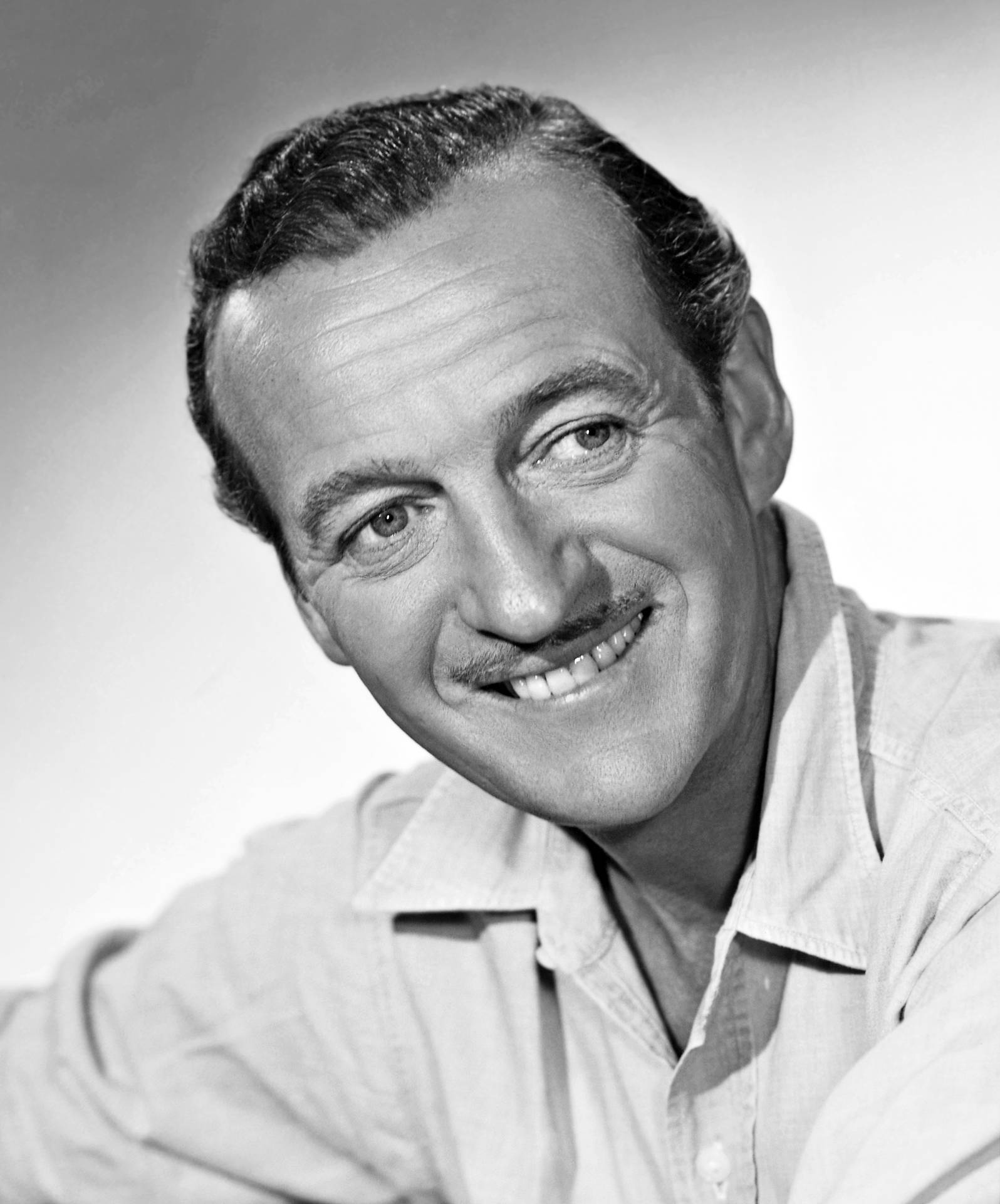 David Niven Smiling British Actor