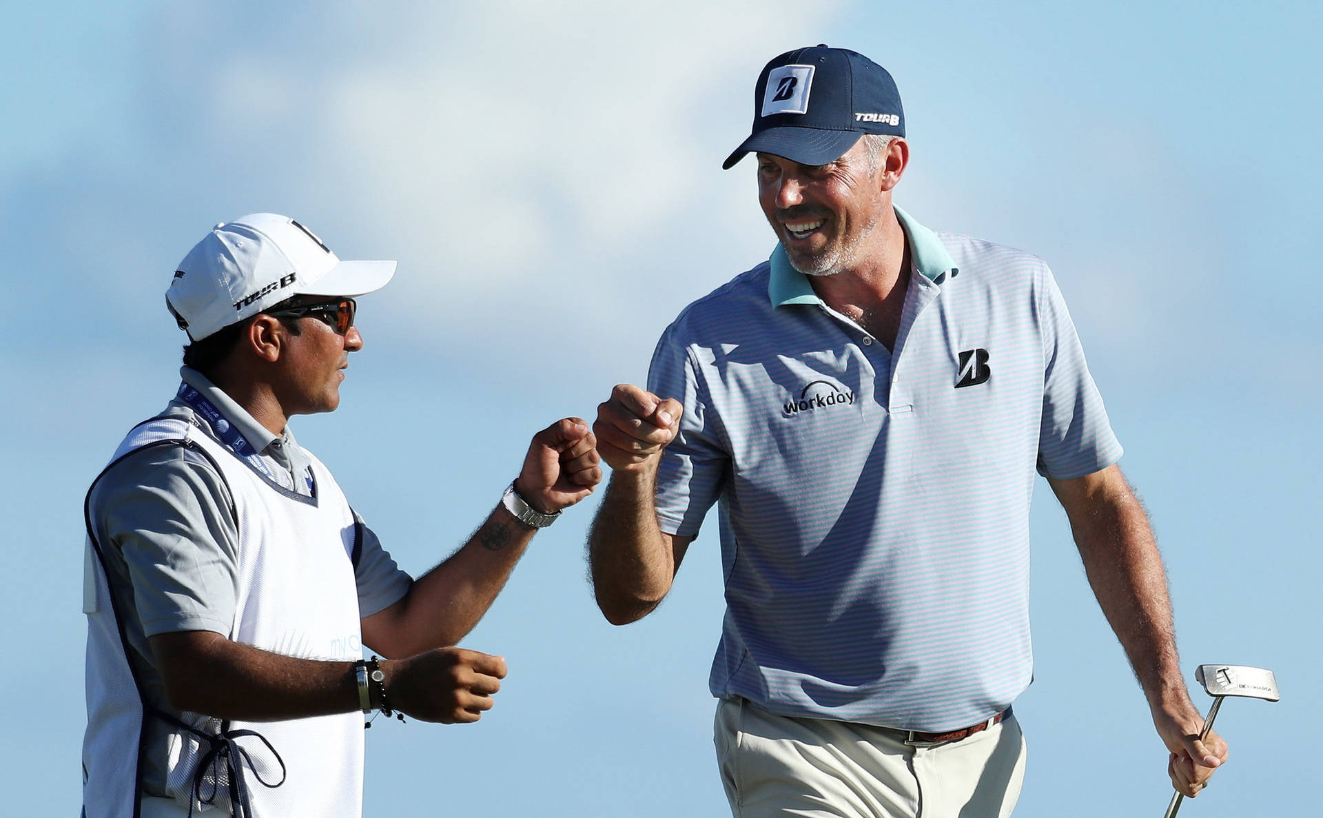 David Ortiz Matt Kuchar Fist Bump Background