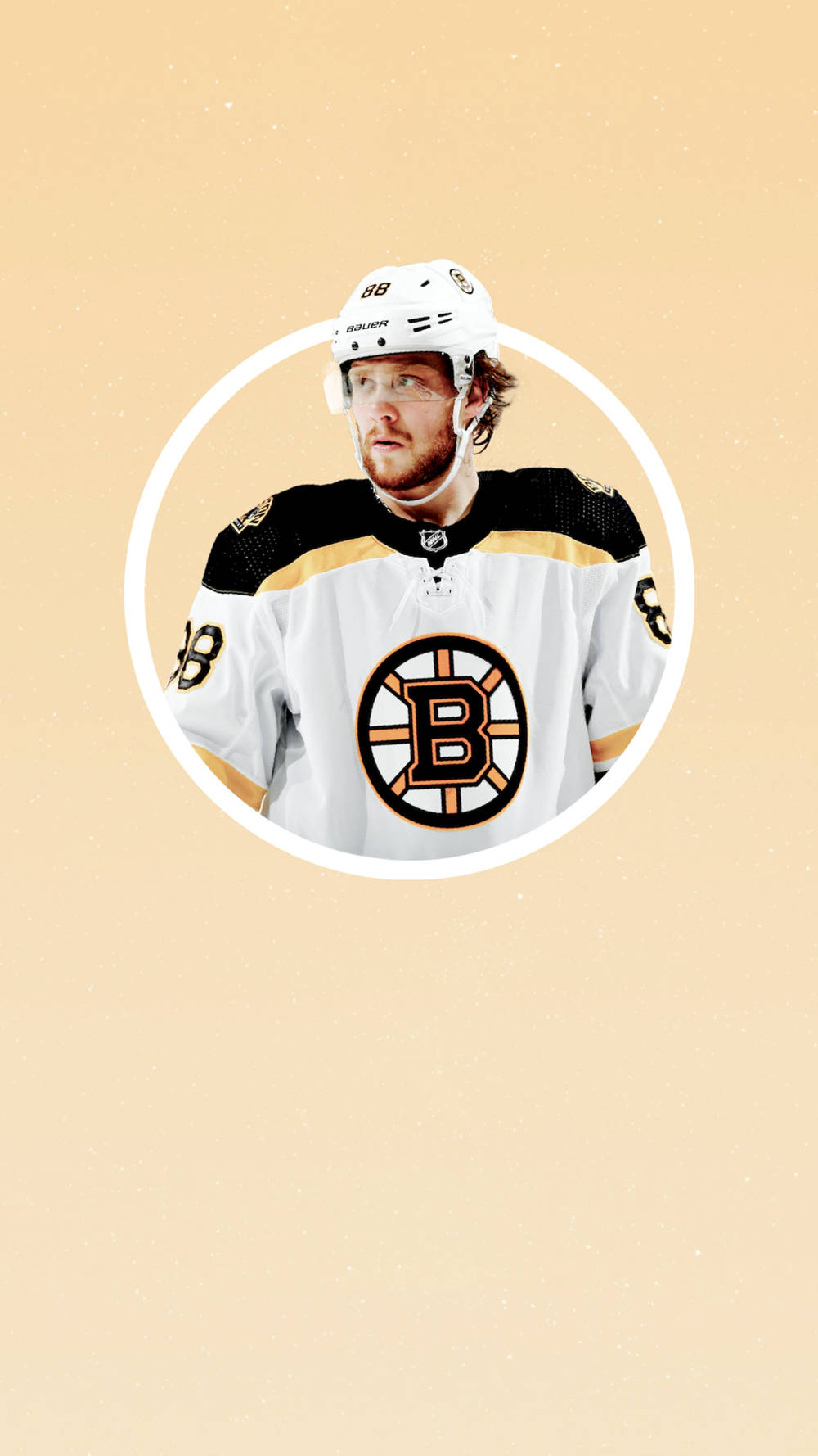 David Pastrnak Boston Bruins Face Icon Fan Art Background