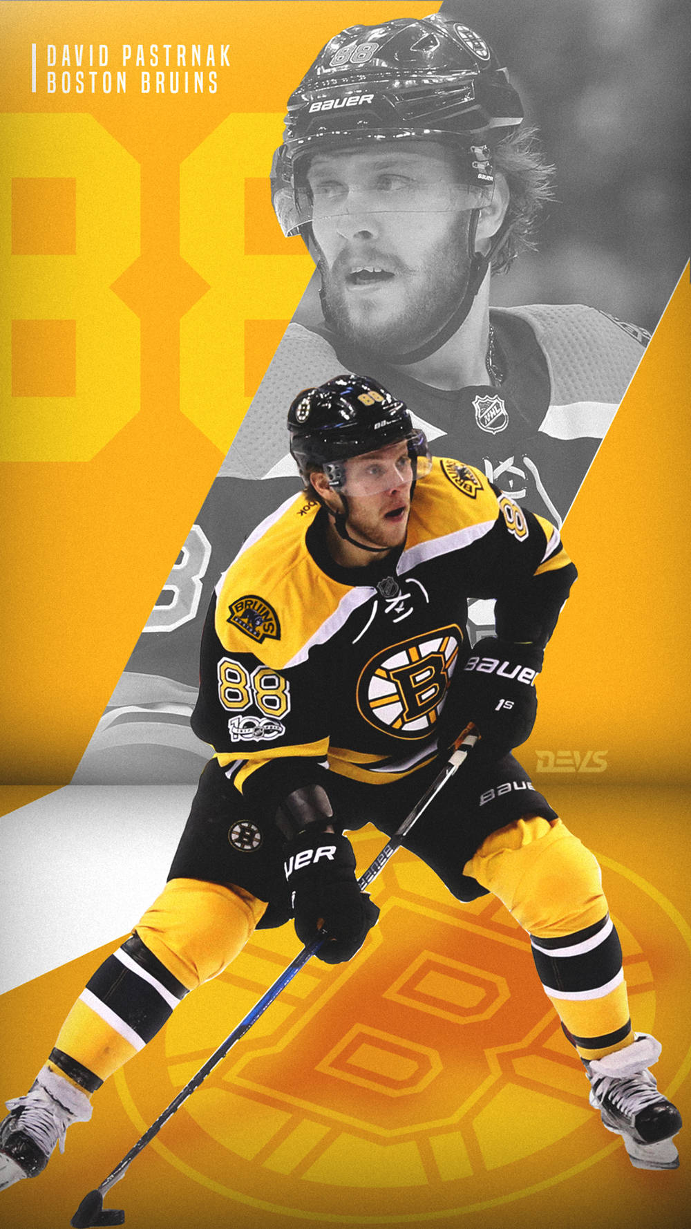 David Pastrnak Boston Bruins Right Wing Poster Art Background