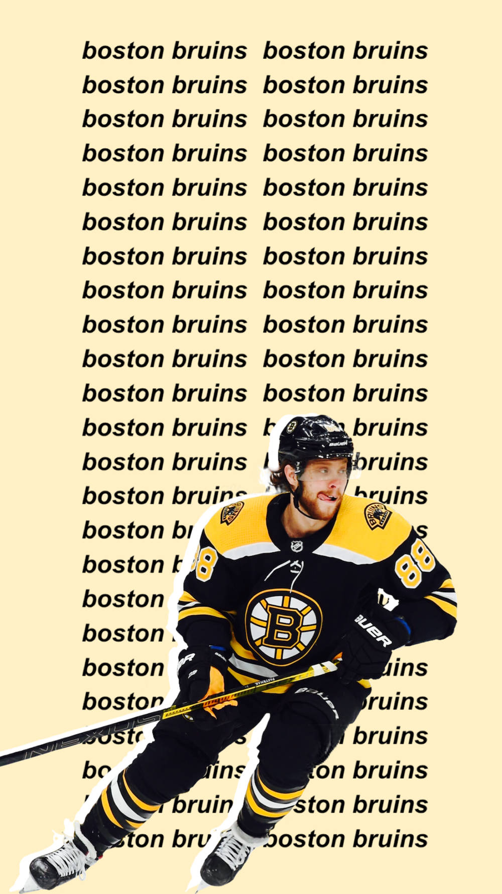 David Pastrnak Boston Bruins Text Background Background