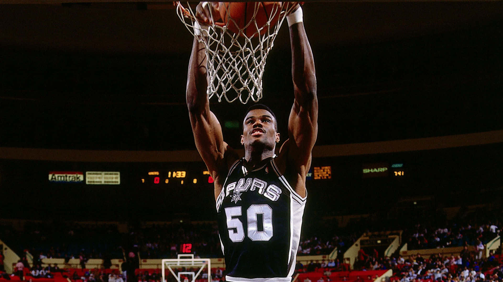 David Robinson Aka The Admiral Dunking Background