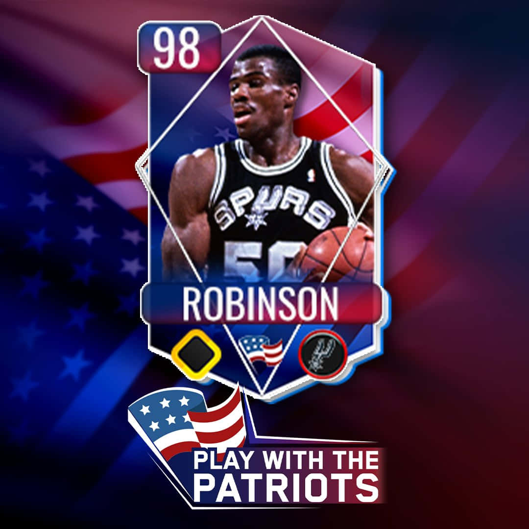 David Robinson In The Nba Live Mobile Game Background