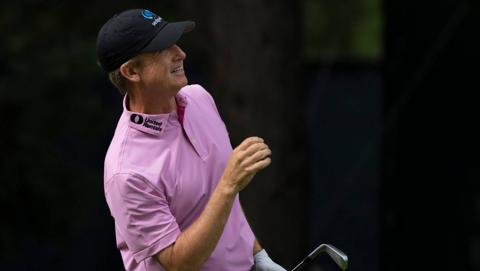 David Toms Looking Into Distance Background