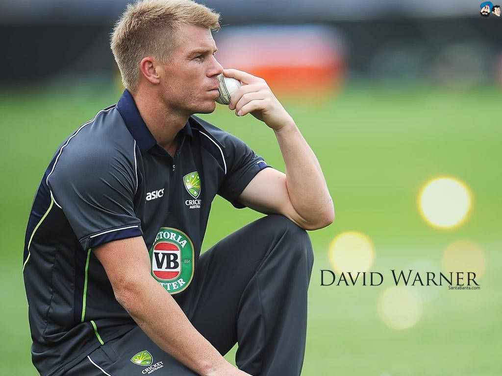 David Warner Sitting