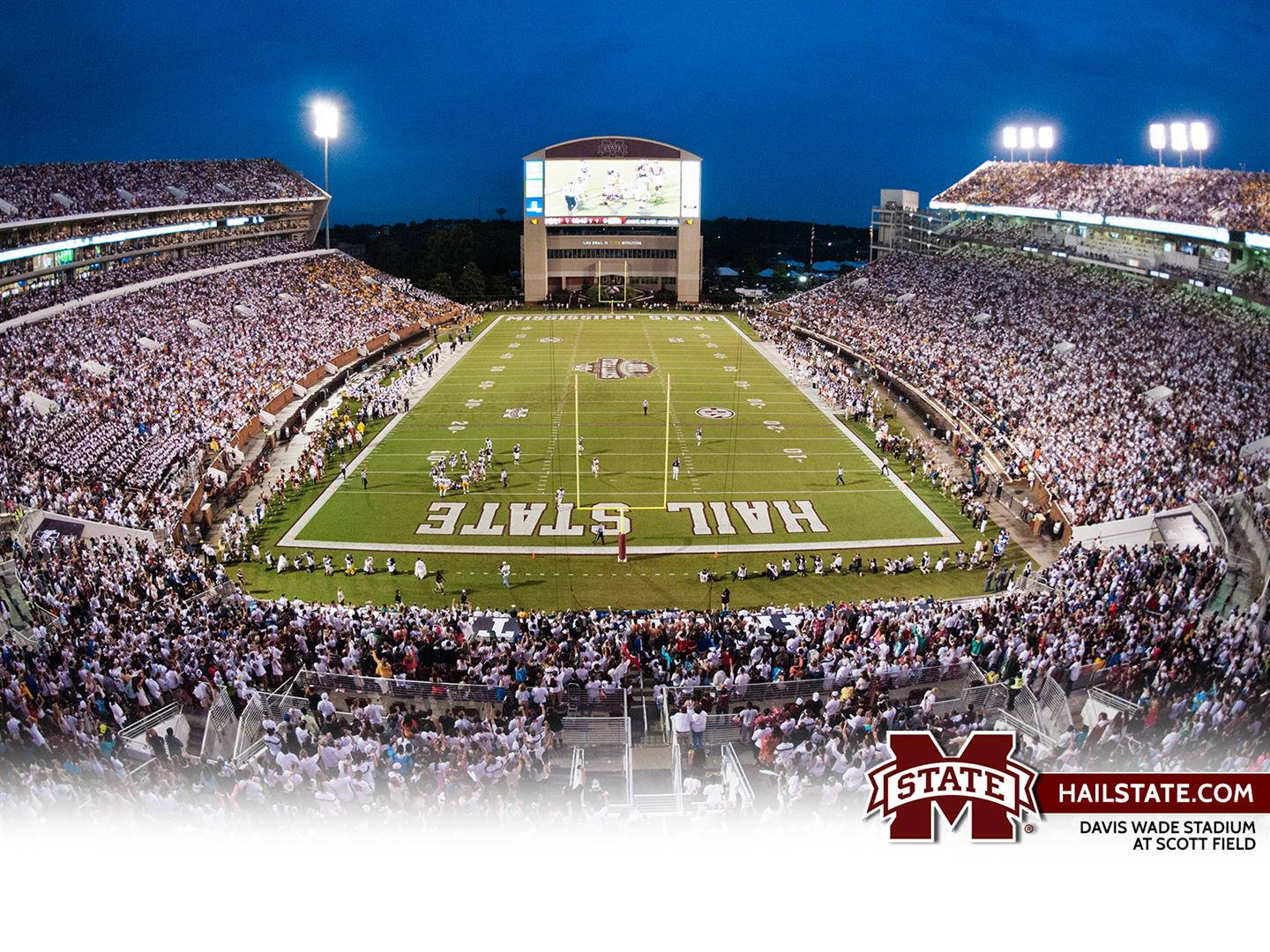 Davis Wade Stadium In Starkville, Mississippi Background