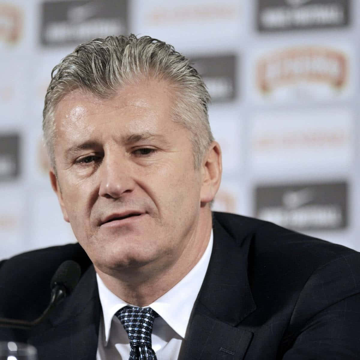 Davor Suker Football Game Presscon Background