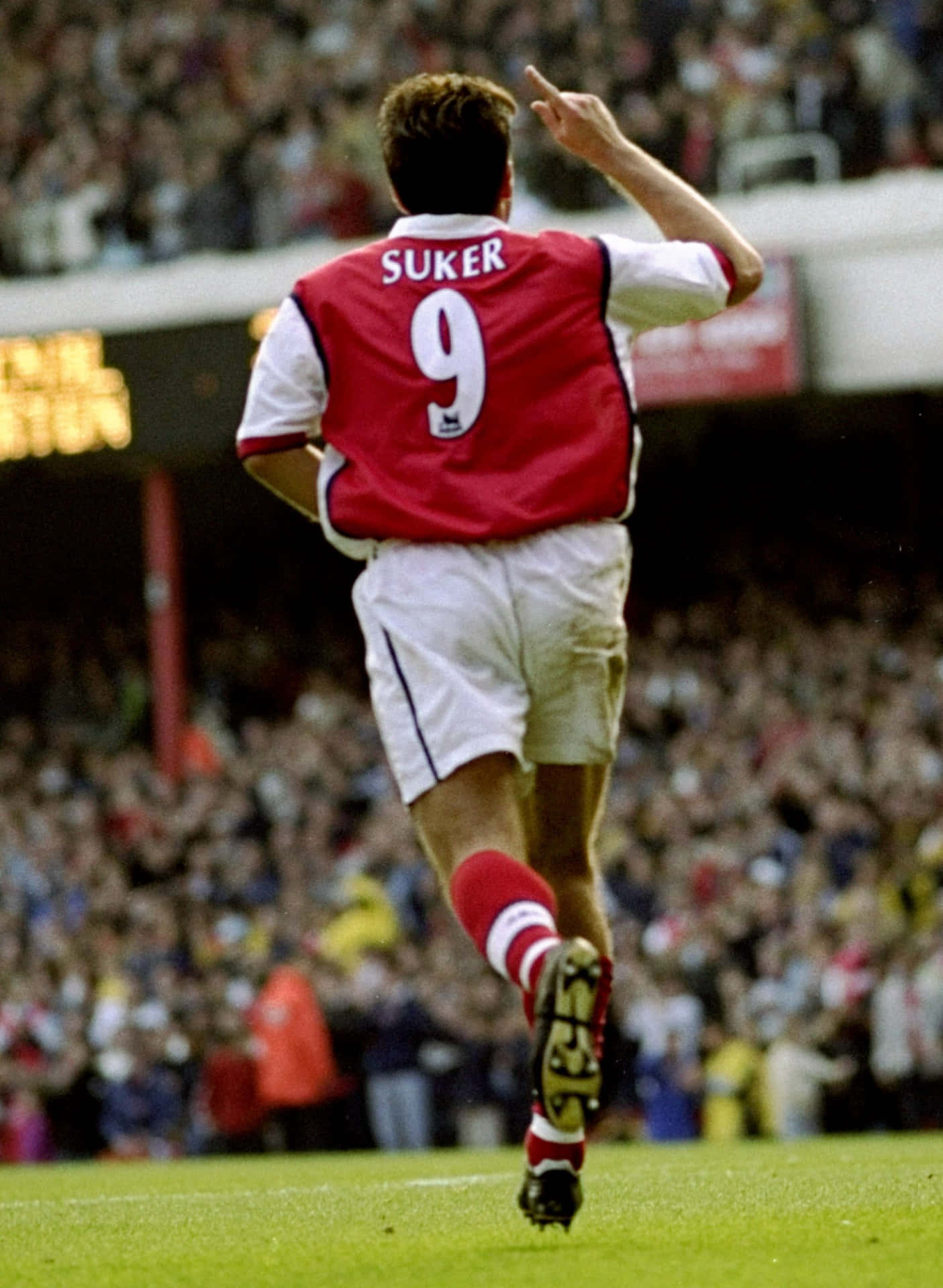 Davor Suker In Action Wearing His Jersey With Number 9. Background
