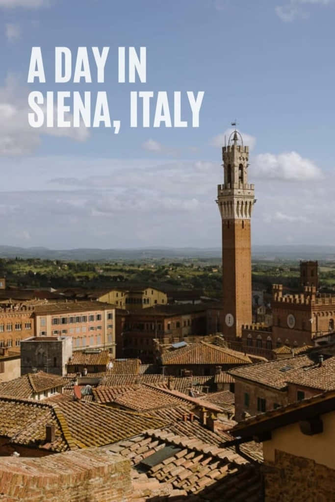 Day In Siena Italy Poster
