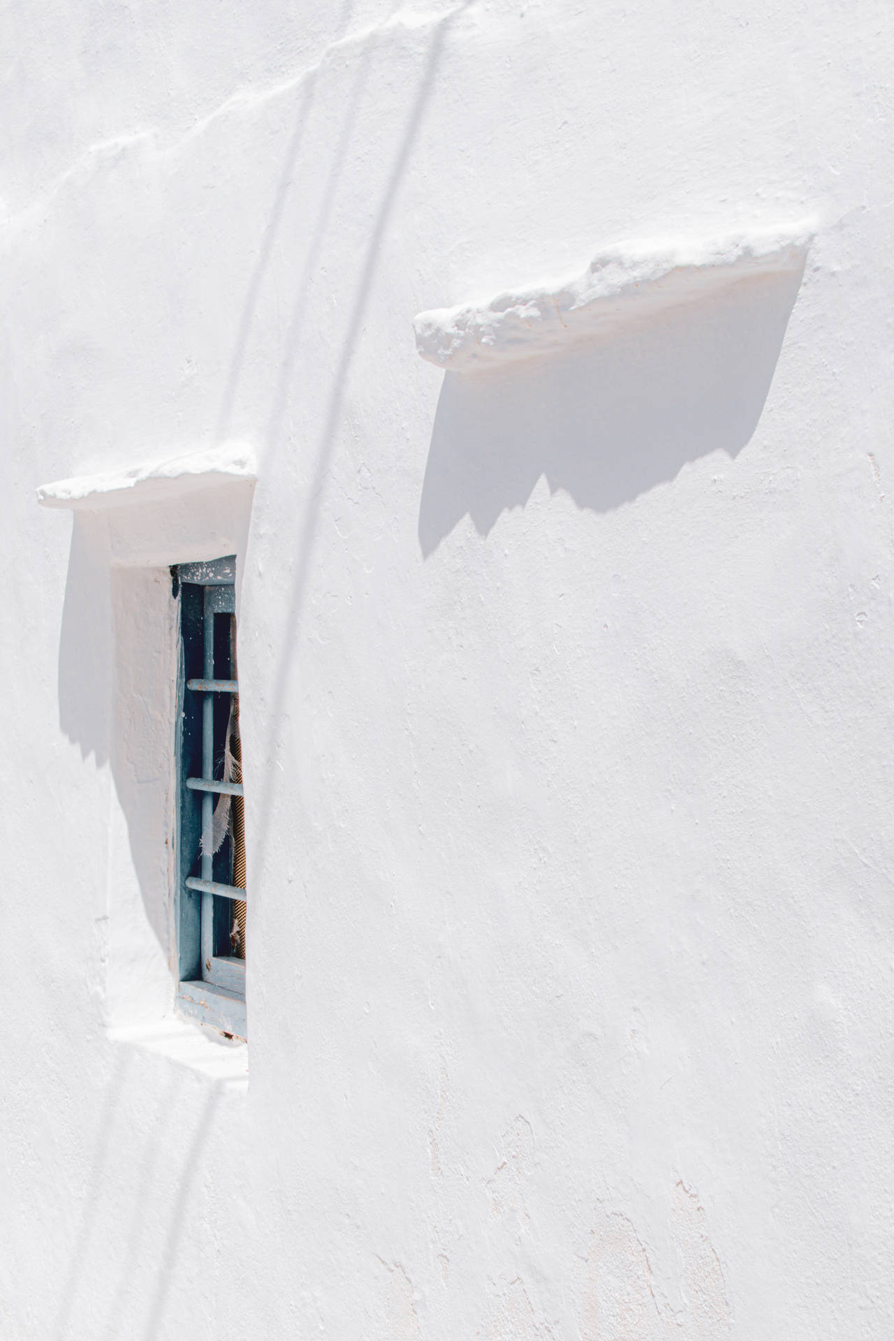 Daylight Santorini White Aesthetic Background
