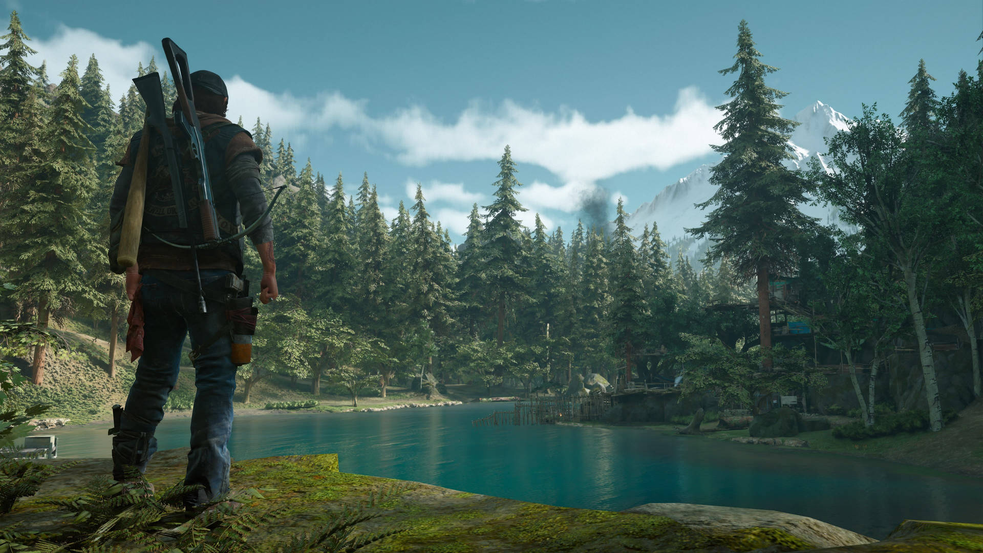 Days Gone Deacon In River Background