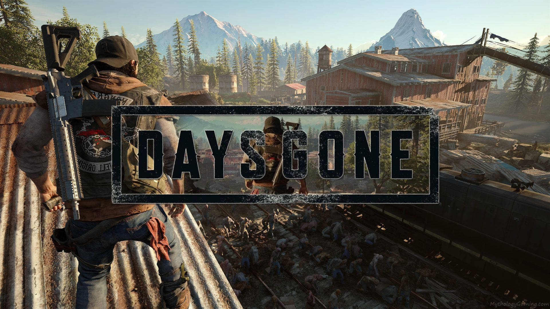 Days Gone Deacon On Roof Background