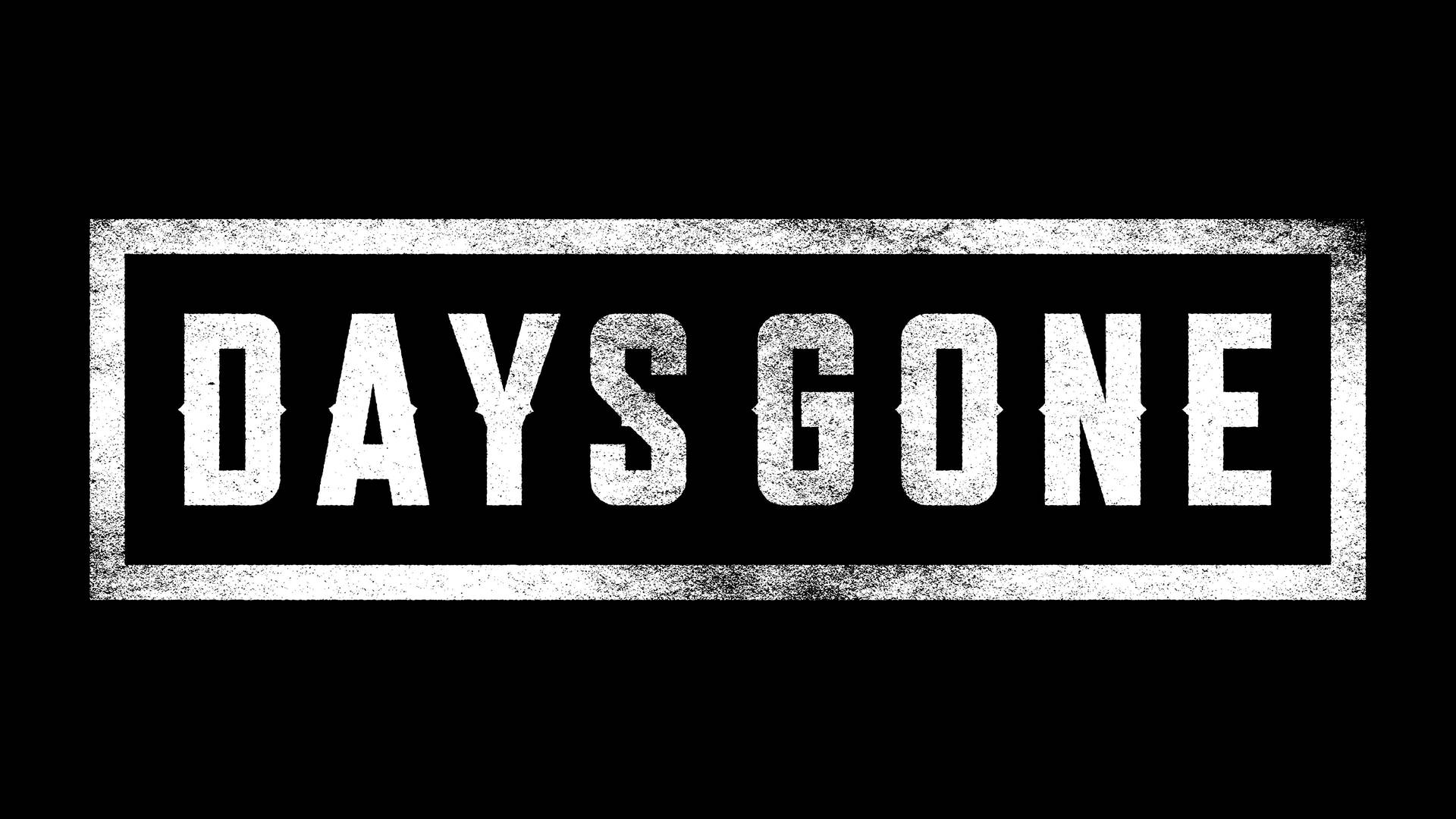 Days Gone Logo In Black Background