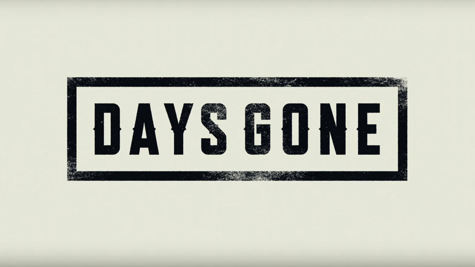Days Gone Logo In Gray Background