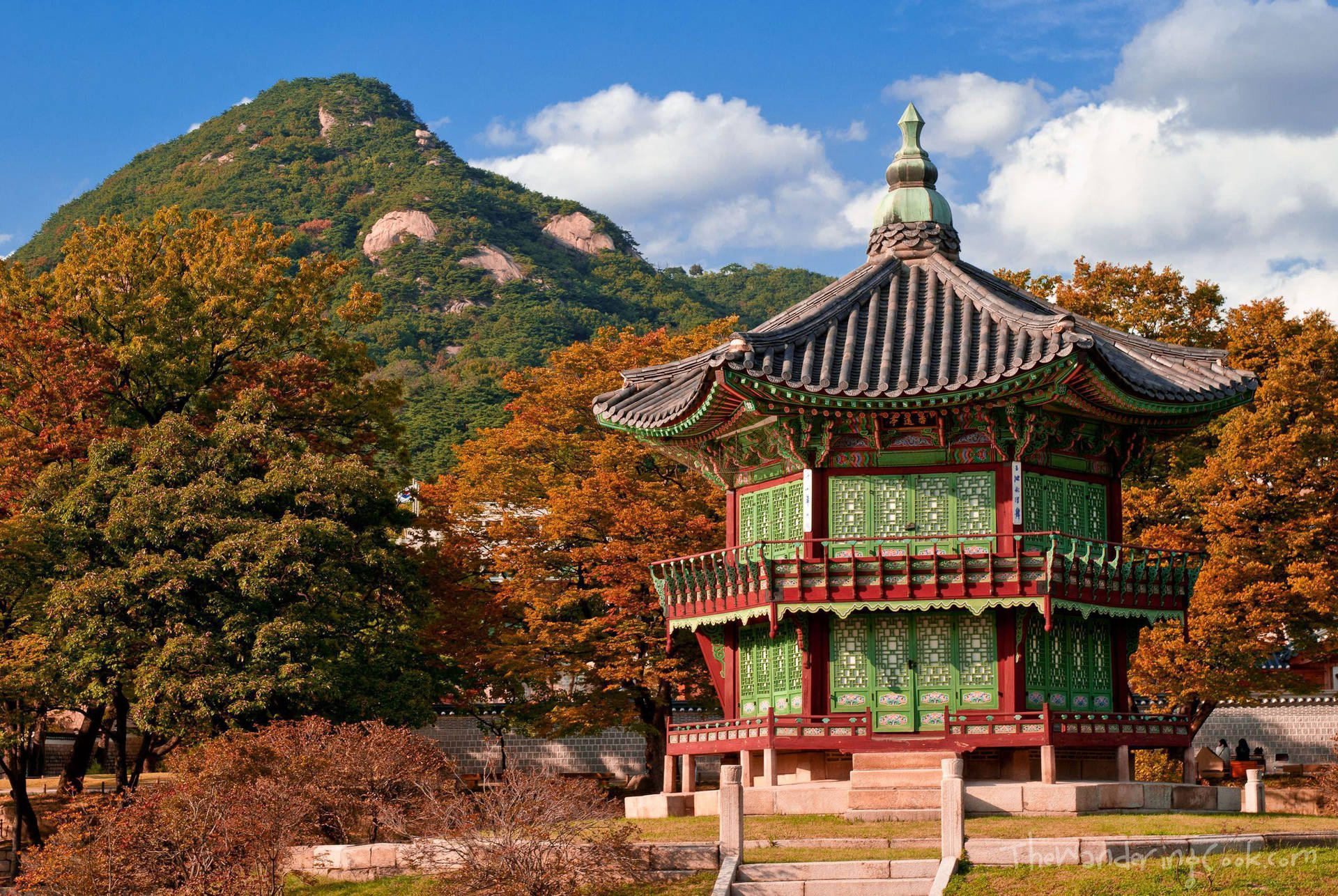 Daytime South Korea Palace Background