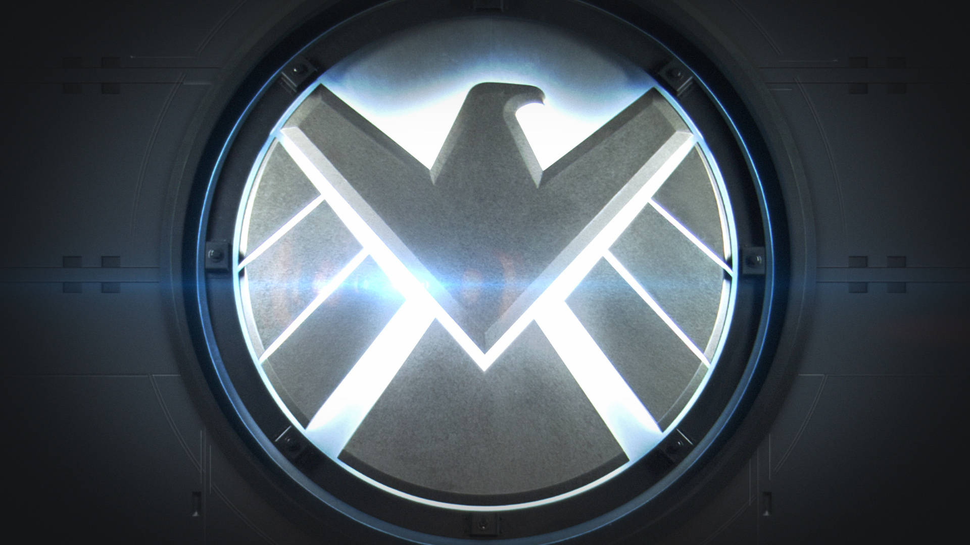 Dazzling Agents Of Shield Symbol Background