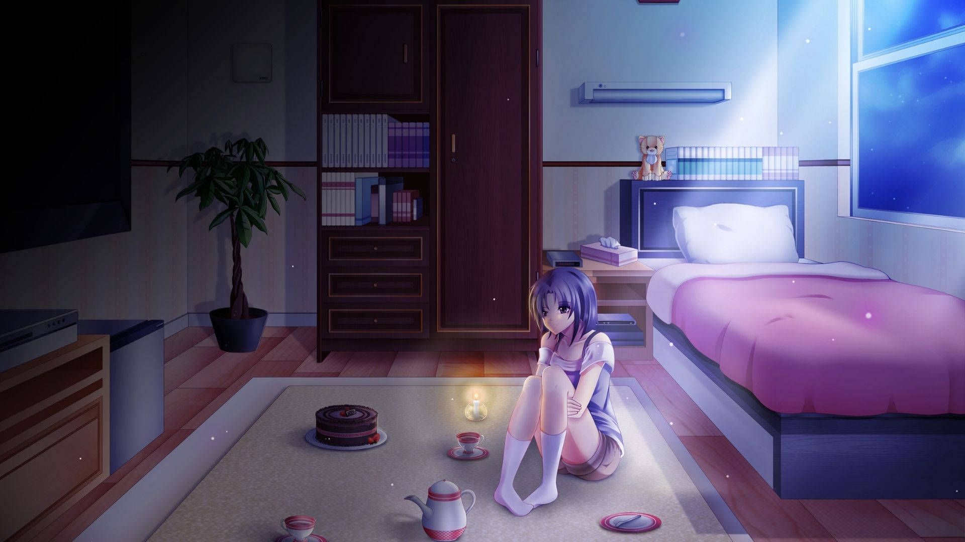 Dazzling Anime Room Background