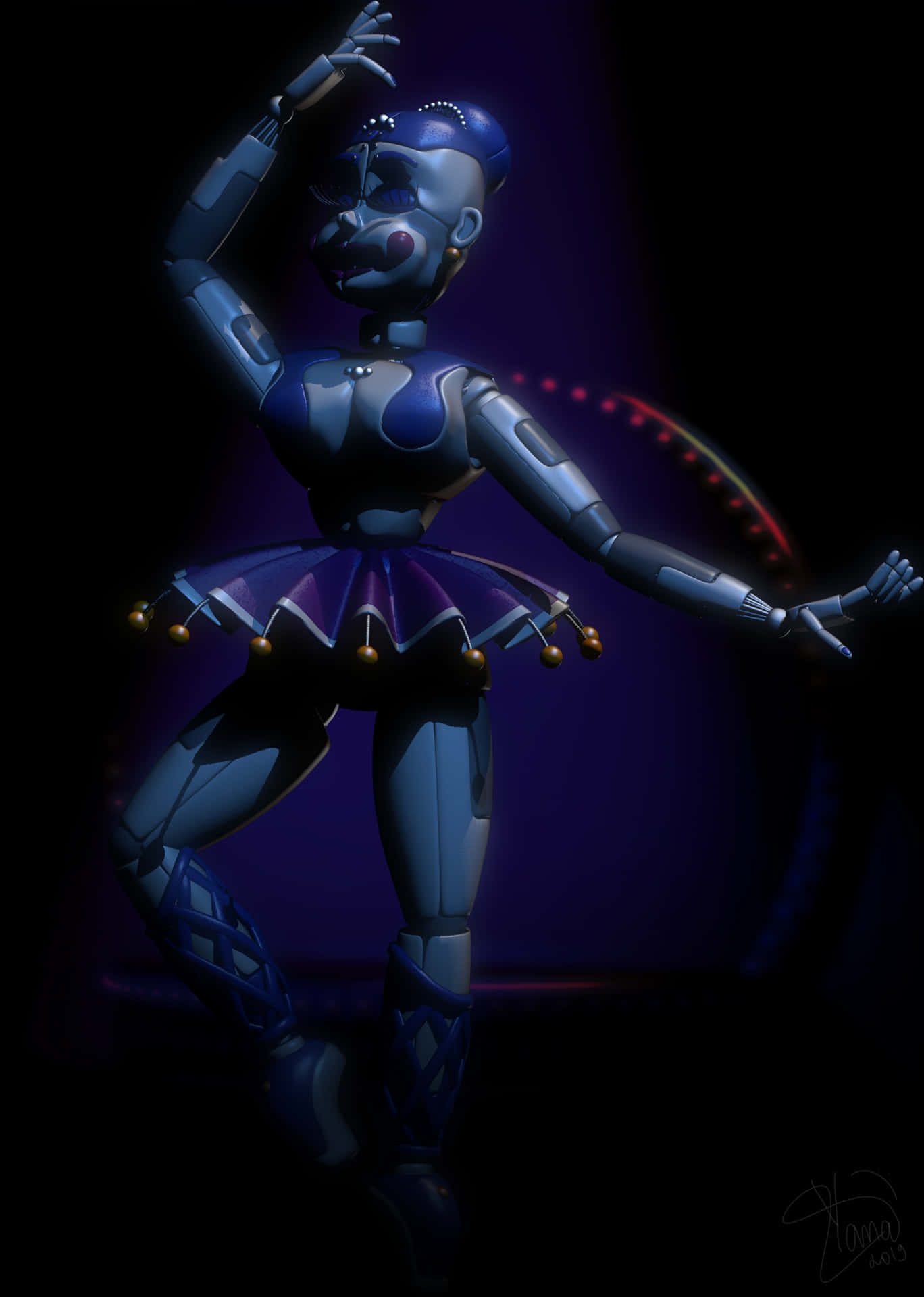 Dazzling Beauty Of Ballora Background