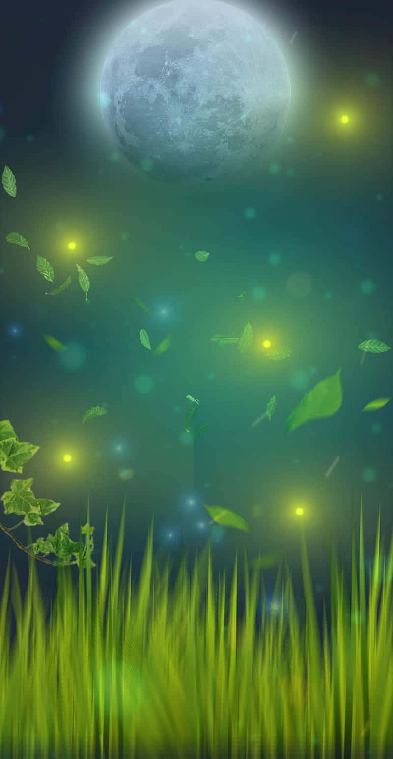 Dazzling Natural Fireflies Background