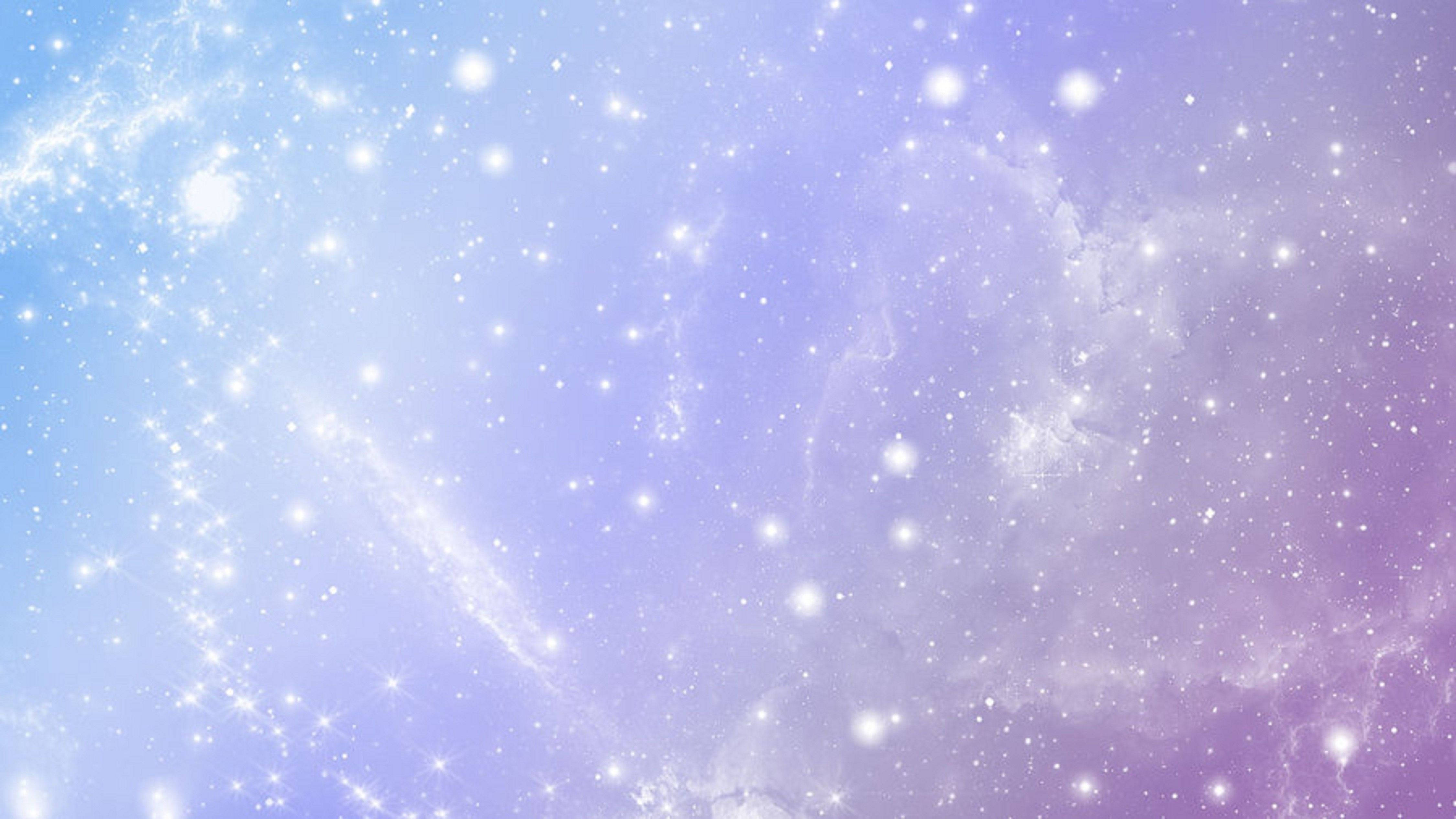 Dazzling Pastel Galaxy With Stars Background