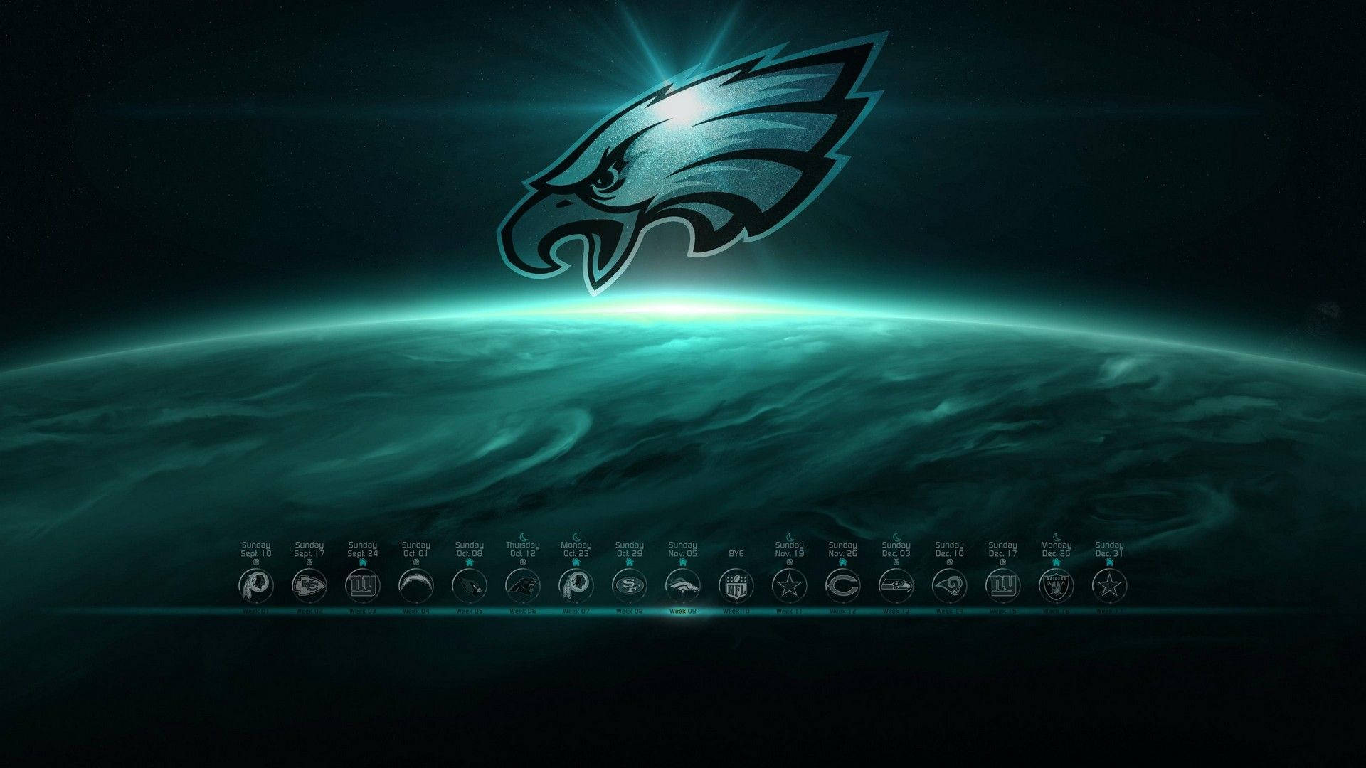 Dazzling Philadelphia Eagles Logo Background